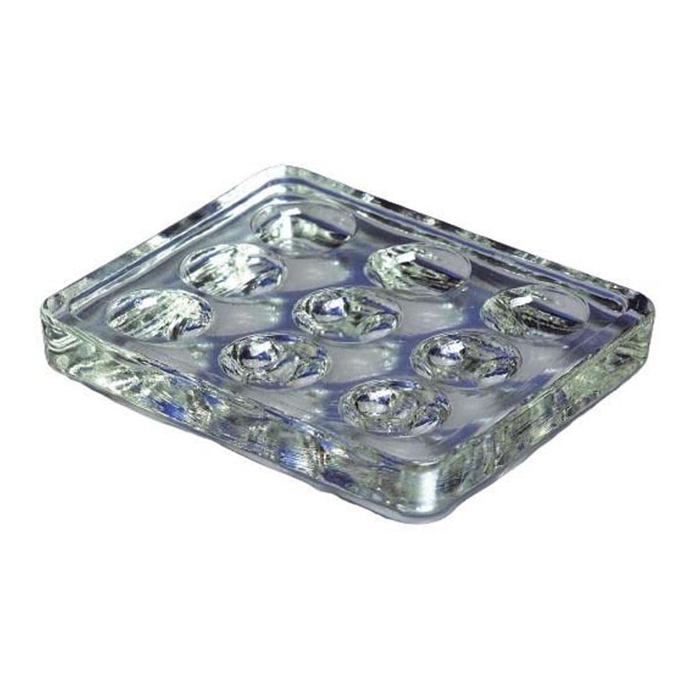 Corning Pyrex 7220-85 Borosilicate Glass 9 Depression Spot Plates